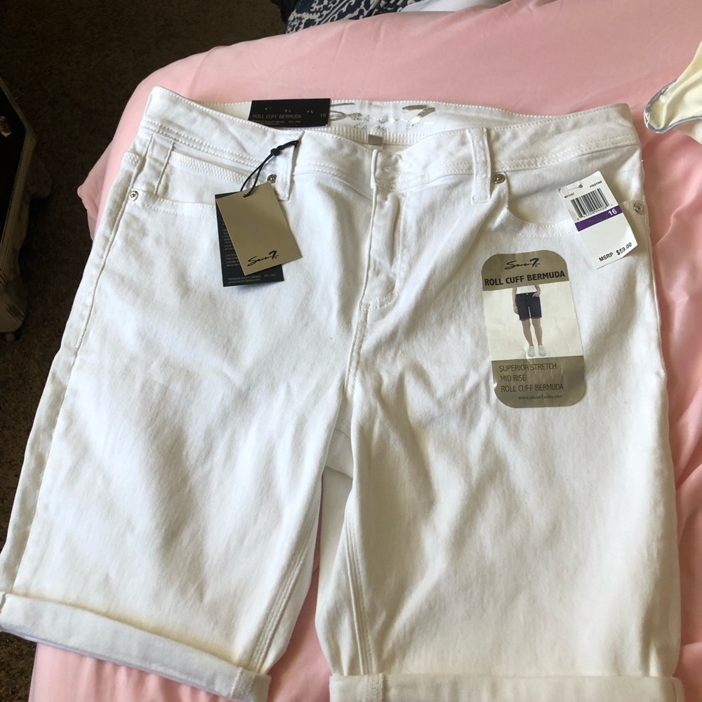 Silver Bermuda Shorts